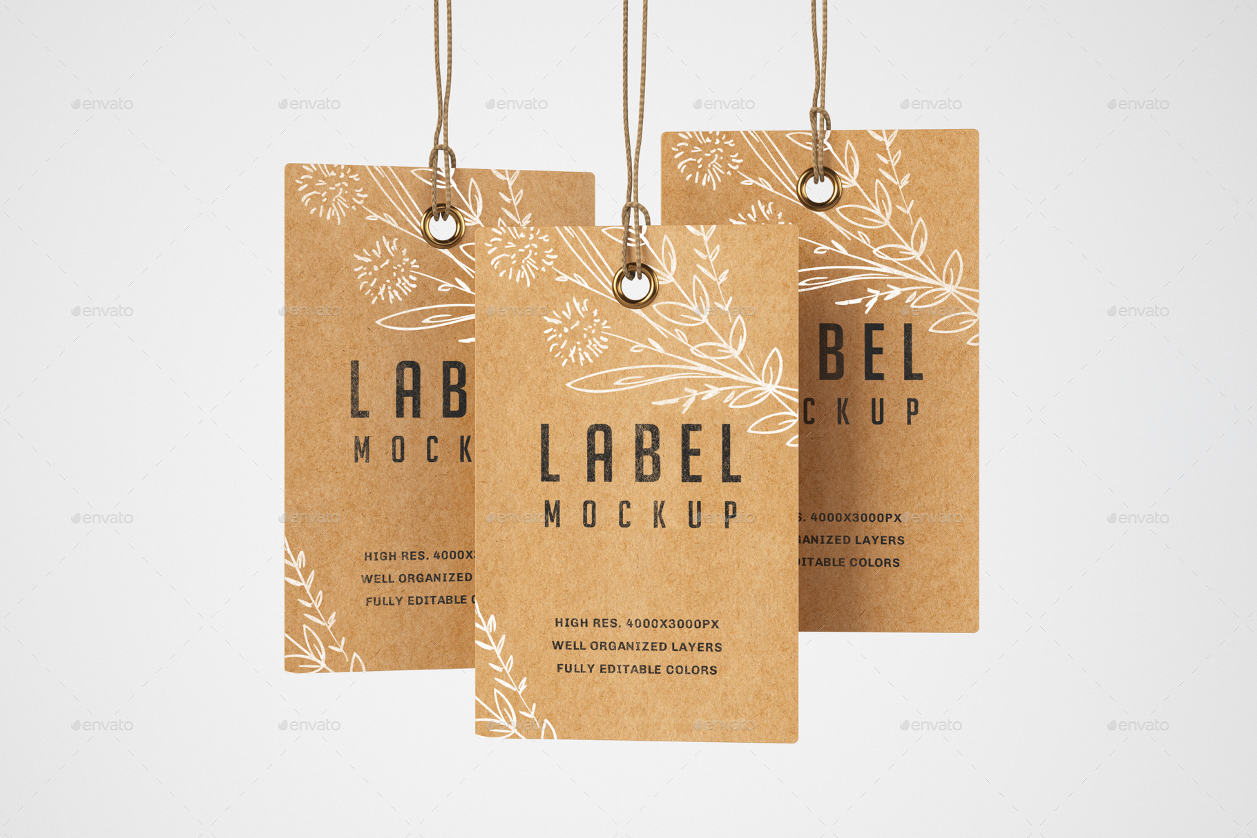 Paper & Kraft Label Mockup Set, Graphics GraphicRiver